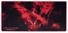 Hiirematt Modecom Volcano EREBUS, 90 cm x 42 cm x 0.3 cm, must v./punane v.