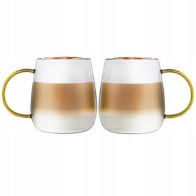  Krūzīšu komplekti Vialli Design Bolla, caurspīdīga krās./zelta krās., 0.4 l