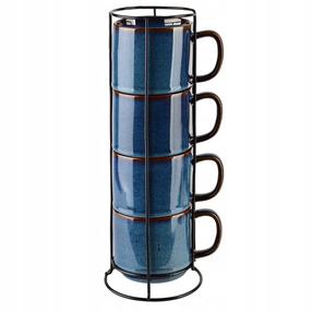  Puodelių rinkiniai AffekDesign Evie, tamsiai mėlyna (navy) sp., 0.37 l