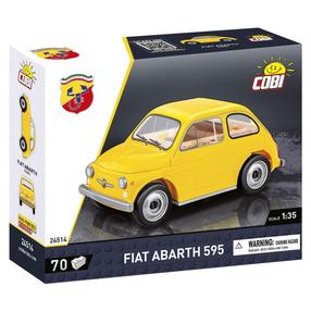 Konstruktorius, automobilis Cobi Klocki Fiat Abarth 595 24514, 70 vnt., geltona sp.