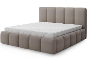 Lova pusantros vietos Edvige+ Standart Lift Royal 20, 140 x 200 cm, ruda sp., be čiužinio, su grotelėmis