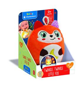 Игривая и светящаяся плюшевая игрушка для малышей Clementoni Baby Twinkle Twinkle Little Fox