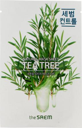 Veido kaukė The Saem Natural Tea Tree, 21 ml