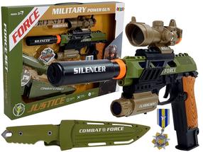 Komplektas Lean Toys Military Power Gun LT7870 Įvairių spalvų