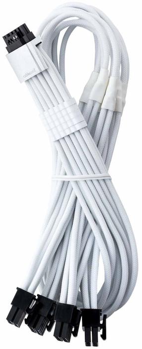 Kabelis Cablemod C-Series Pro ModMesh 12VHPWR, 3 x 8-pin PCI-e, 0.6 m, balta sp.