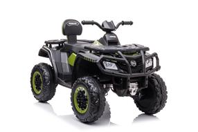 Vaikiškas elektrinis keturratis Quad S615, juoda sp./žalia sp.