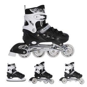 Роликовые коньки Nils Extreme NH10905 4In1, белый цв./черный цв., 31-34