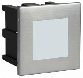 Įleidžiamas lauko šviestuvas Su-Ma Mur Led Inox F 04, 1.5W, LED, IP65, nerūdijančiojo plieno sp., 8 cm x 8 cm