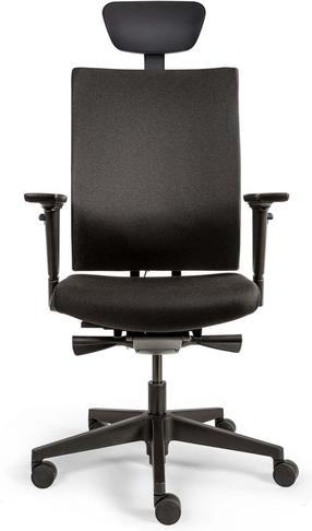 Darbo kėdė Top Cousins TC FREE 787 Comfort, 43 - 49 x 48.5 x 104.5 - 117.5 cm, juoda sp.