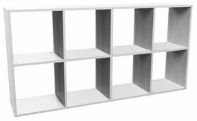 Pastatoma lentyna Malax 2x4, balta sp., 75 cm x 147 cm x 30 cm