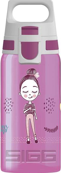 Vaikiška gertuvė Sigg Viva One Girls Way, 500 ml, 1 m., 7.3 cm, plastikas, rožinė sp.