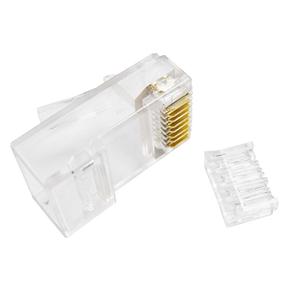 Штепсель Extra Digital RJ45 for UTP CAT6, 100 шт., прозрачный цв.