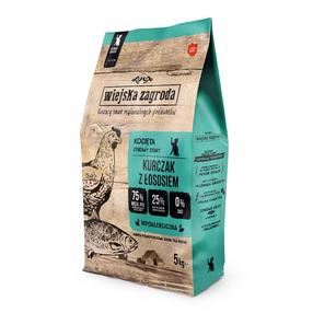 Sausas kačių maistas Wiejska Zagroda Country Farm Kittens Chicken & Salmon, vištiena/lašiša, 5 kg