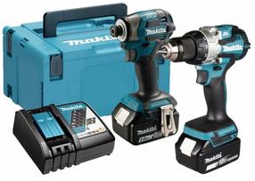 Akumuliatorinių įrankių rinkinys su akumuliatoriumi Makita Combo Kit LXT, 18 V, 5 Ah