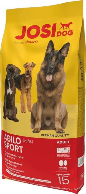Kuiv koeratoit JosiDog Agilo Sport, 15 kg