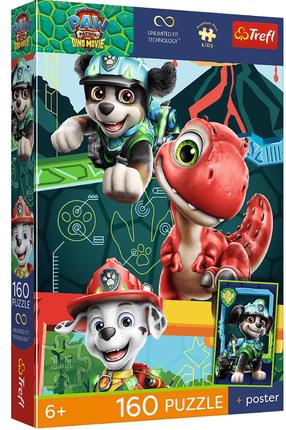 Dėlionė Trefl Dinosaur Adventures PAW Patrol, 41 cm x 27 cm, 160 vnt.