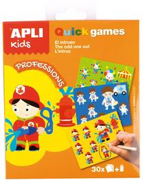 Edukacinės kortelės APLI kids Quick Games Professions, EN
