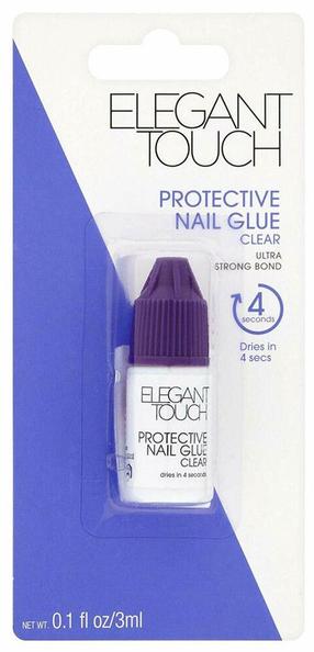 Priklijuojamų nagų klijai Elegant Touch, ne sp., 3 ml