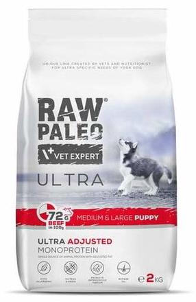 Sausas šunų maistas VetExpert Raw Paleo Ultra Ultra, jautiena, 2 kg