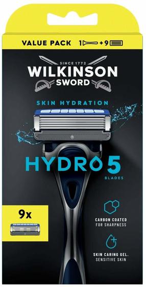 Skustuvas, rinkinys Wilkinson Sword Hydro 5, 9 vnt