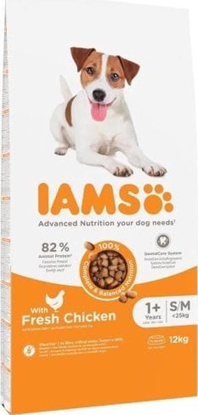 Sausas šunų maistas IAMS Vitality, vištiena, 12 kg