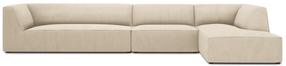 Угловой диван Micadoni Home Ruby 5 Seats, песочный цв., правый, 366 x 180 см x 69 см
