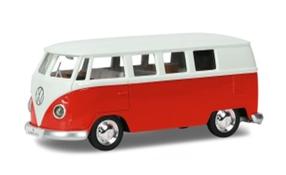 Mänguasjabuss RMZ City Volkswagen T1 K-855, 1:32, punane v.