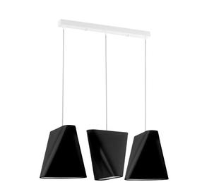 Šviestuvas kabinamas Sollux Blum 3 SL.0772, E27, 3 x 60 W, juoda sp. / balta sp.