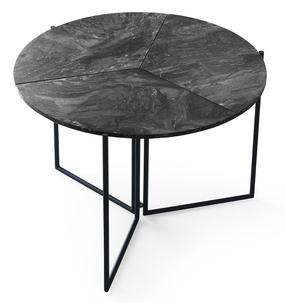Galds Kalune Design Yaprak, antracīta krās., 100 cm x 100 cm x 72 cm
