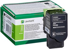 Toonerikassett Lexmark C2320K0, must v.