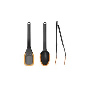 Набор кухонных принадлежносте Fiskars FF 1027306, черный цв./oранжевый цв., 3 шт.