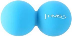 Masāžas bumbiņa HMS Double Massage Ball BLC02, zila krās., 6.5 cm