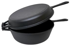 Emalēts čuguna katls Zyle ZY226BKI, Ø26 cm, melna krās.