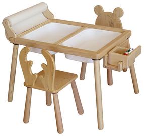 Lastetoa komplekt Kalune Design, valge v./hele pruun v.