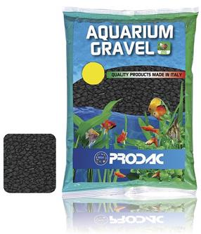 Grunts Prodac Aquarium Gravel Q4KG1, 1 kg, melna krās.