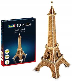 3D dėlionė Revell Eiffel Tower 00111, 14 cm x 14 cm, 24 vnt., ruda sp.