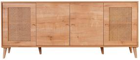 Komoda Kalune Design Hazeran 998VOW1156, ąžuolo sp., 81 cm x 180 cm x 41 cm