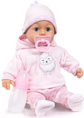 Кукла - новорожденная с аксессуарами Bayer First Words 93824CT, 38 см, розовый цв.