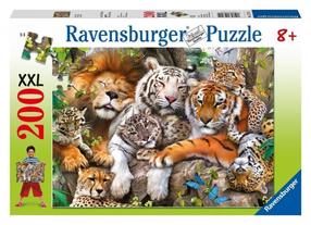 Dėlionė Ravensburger Big Cat Nap 12721, 49 cm x 36 cm, 200 vnt., įvairių spalvų