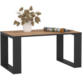 Kavos staliukas Akord Nox, ruda sp./juoda sp./rusva sp., 53 cm x 92 cm x 45 cm