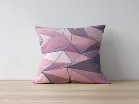 Dekoratyvinės pagalvėlės užvalkalas Mioli Decor a1221, violetinė sp./įvairių spalvų, 43 cm x 43 cm