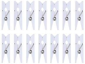 Dekoratsioon Party&Deco Clothespins, valge v., 3.5 cm, 20 tk