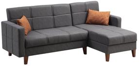 Sofa-lova Hanah Home Polya 730MST1308, tamsiai pilka sp., 130 x 216 cm x 86 cm