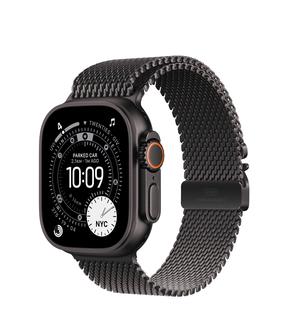 Išmanusis laikrodis Apple Watch Ultra 3 GPS + Cellular 49mm MF1T4ET/A, black titanium korpusas su black titanium milanese loop dirželiu- L