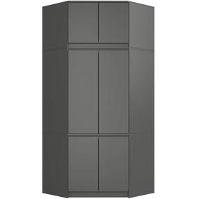 Spinta Akord Furniture Factory S100, grafito, 100 cm x 50 cm x 235 cm