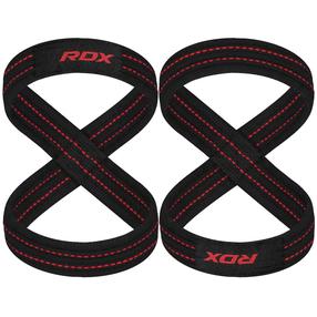 Ремни для тренировок, подъемные RDX WAC-W8R-M, 30.48 см, черный цв., 2 шт.