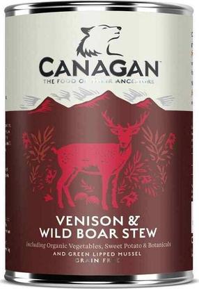 Šlapias šunų maistas Canagan Venison & Wild Boar Stew, elnių mėsa, 0.4 kg