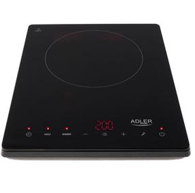 Mini viryklė indukcinė Adler AD 6513, 2000 W, juoda sp.