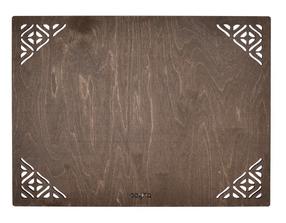 Stalo padėkliukas Hermia Corpat Wenge, 45 cm x 33 cm, 4 vnt., Ruda sp.