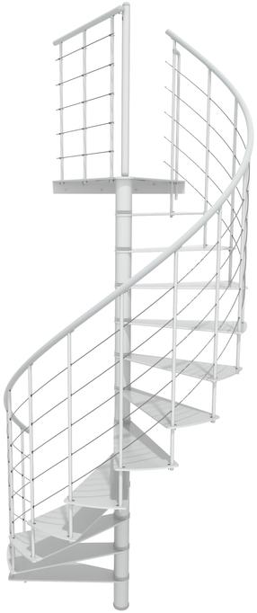 Sraigtiniai laiptai Minka Milano, 160 cm x 300.3 cm